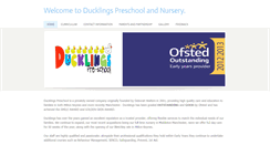 Desktop Screenshot of ducklingspreschool.co.uk